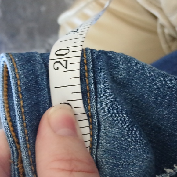 Sandpiper 18 Denim Ankle Pants with Pink Floral Embroidery - Picture 8 of 9